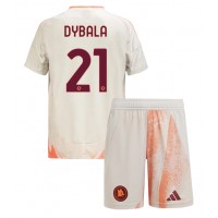 Dětský fotbalový dres AS Roma Paulo Dybala #21 2024-25 Venkovní Krátký Rukáv (+ trenýrky)